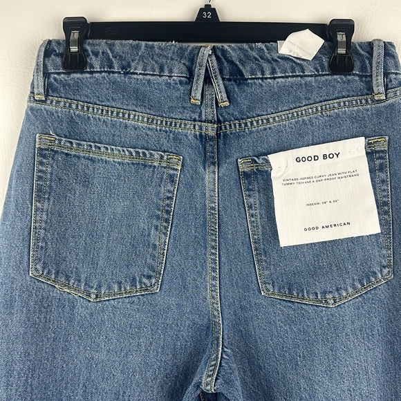 NWT Good American “Good Boy” Curvy Straight Leg Jeans - Picture 9 of 12